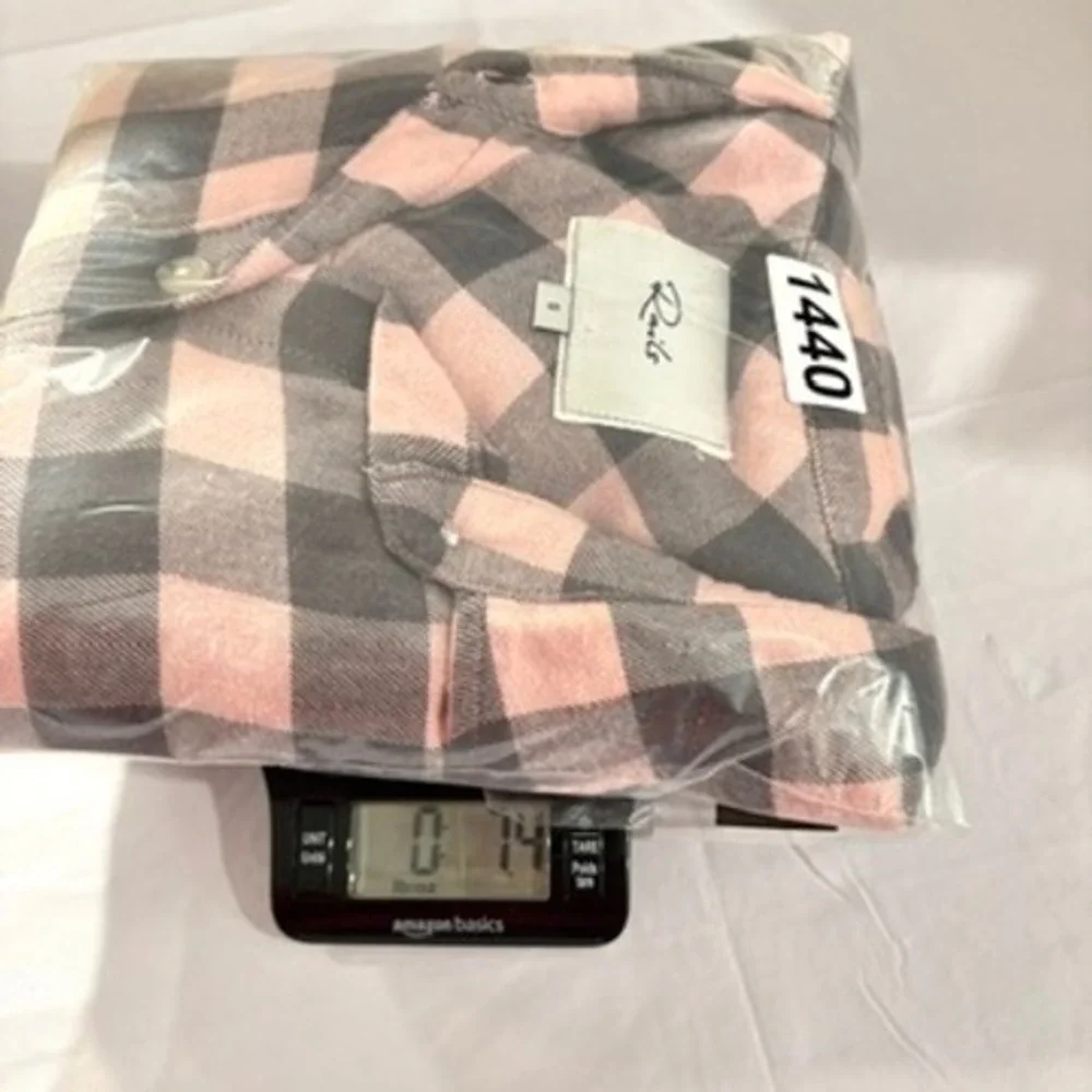 Rails‎ Milo Button Down Shirt Pink Charcoal Bubblegum Buffalo Check Plaid Size S